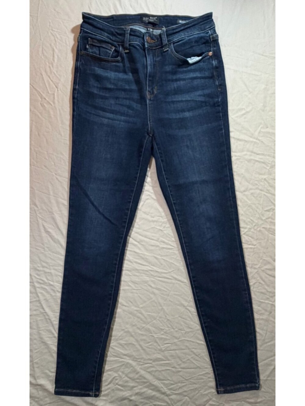 Judy Blue Skinny Fit Jeans Women’s 7/28 Dark Wash Stretch Denim